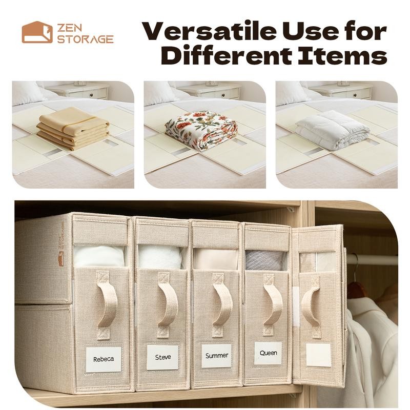 Multi-Use Storage Bags 4Pack Dustproof Organizer for Bedding Quilts Blankets