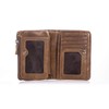 Genuine Leather Men Wallet, RFID Blocking Antimagnetic Credit Card Holder,