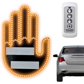 HENGBIRD Finger Light Car, LED Car Finger Light Hand Gesture Sign with Remote Control, Funny Light for Car, Car Window Accessories, Funny Gadgets for Men, Car, Truck, Driver, Cool Gifts