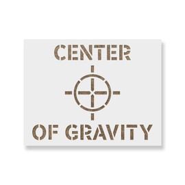 Center of Gravity Stencil - Robust Applications with Tailored Industrial Stencils, DIY Craft