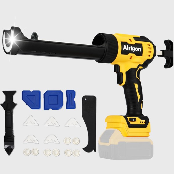 Cordless Caulking Gun Compatible with Dewalt 20V MAX Battery，Upgraded Electric