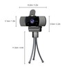 Full HD 1080P Wide Angle USB Webcam USB2.0 Drive-Free with