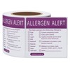 Hycodest 50x50mm 300 pcs Food Allergen Warning Labels Removable No