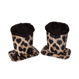 Bleiou Pack of 2 Soft Plush Lined Eyeglasses Holder Stand Protective Glasses Holder Stand (Yellow)