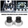 Zerodis Control Knobs Replacement, 2pcs Universal Stove Rotary Knobs Metal
