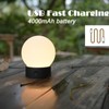 WEILAILUX Small Cute Cordless Table Lamp Rechargeable, Battery Operated Shower