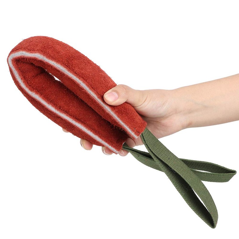 Dog Bite Tug, Toy Leather Dog Training Bite Pillow Dog