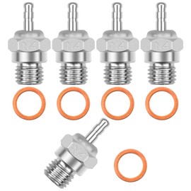 ShareGoo RC Glow Plug #4 N4 Medium Hot Spark Nitro Engine Parts 70117 for Traxxas Kyosho Redcat HPI HSP 1/8 1/10 RC Car Truck Buggy (5Pack)
