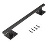 Homode 12 Inch Sliding Barn Door Handle, Matte Black Iron