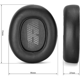 Replacement Ear Pads For JBL E65 E65BTNC / DUET NC / LIVE650 BTNC LIVE660 BTNC Headphone,Upgraded Memory Foam Earpads Replacement Earmuffs… (Black)