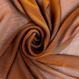 Jolene Copper Black Polyester Two-Tone Chiffon Fabric by The Yard - 10135