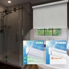 Amgo Blackout Roller Window Shades, Free-Stop Cordless Roller Shades, Easy