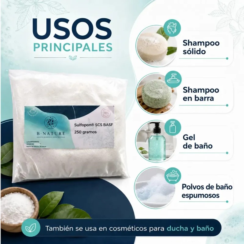 Sulfopon SCS Tensoactivo B Nature Shampoo Sólido 250 g Basf
