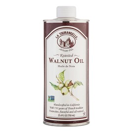 La Tourangelle, Roasted Walnut Oil, Plant-Based Source of Omega-3 Fatty Acid, Cooking, Baking, & Beauty, 25.4 Fl Oz