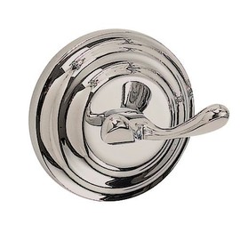 Designers Impressions 700 Series Satin Nickel Double Robe Hook