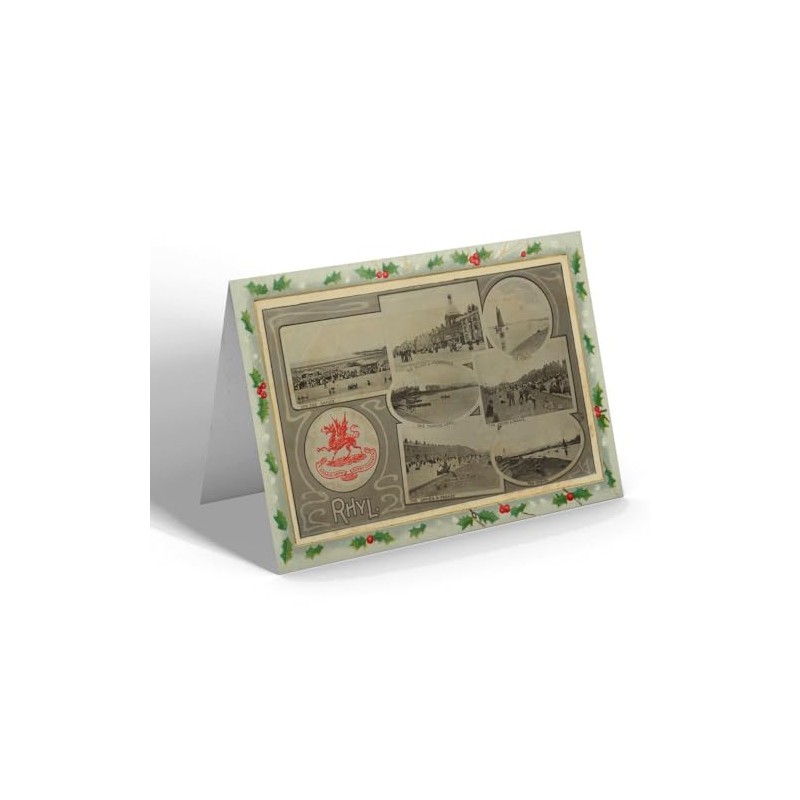 CHRISTMAS CARD - Vintage Wales - Rhyl (e)