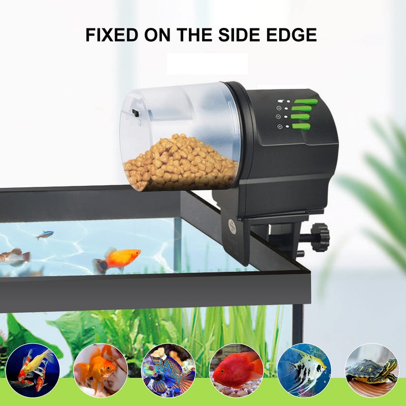 DXOPHIEX Automatic Fish Feeder Food Dispenser Vacation Fish Feeder Powered