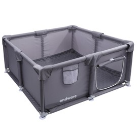 Whelping Box for Dogs and Puppies, 48×48×18in Puppies Playpen Overall 150D Oxford Fabric with Waterproof Whelping Pad ID Collars for Medium Small Dogs