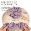 Satin Scrunchies for Women, 5.2" Large Hair Ties No Crease