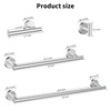 Newfun 10Pcs Brushed Nickel Bathroom Hardware Set - Includes 24&18inch