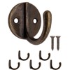 Fuxxer® 5 x Classic Bronze Coat Hooks Coat Hooks Wall