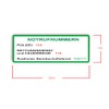 Emergency Call Number Sticker for Germany Emergency Call Number Sticker