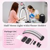 Half Moon Manicure Table Light: 31-inch Half Moon Light For