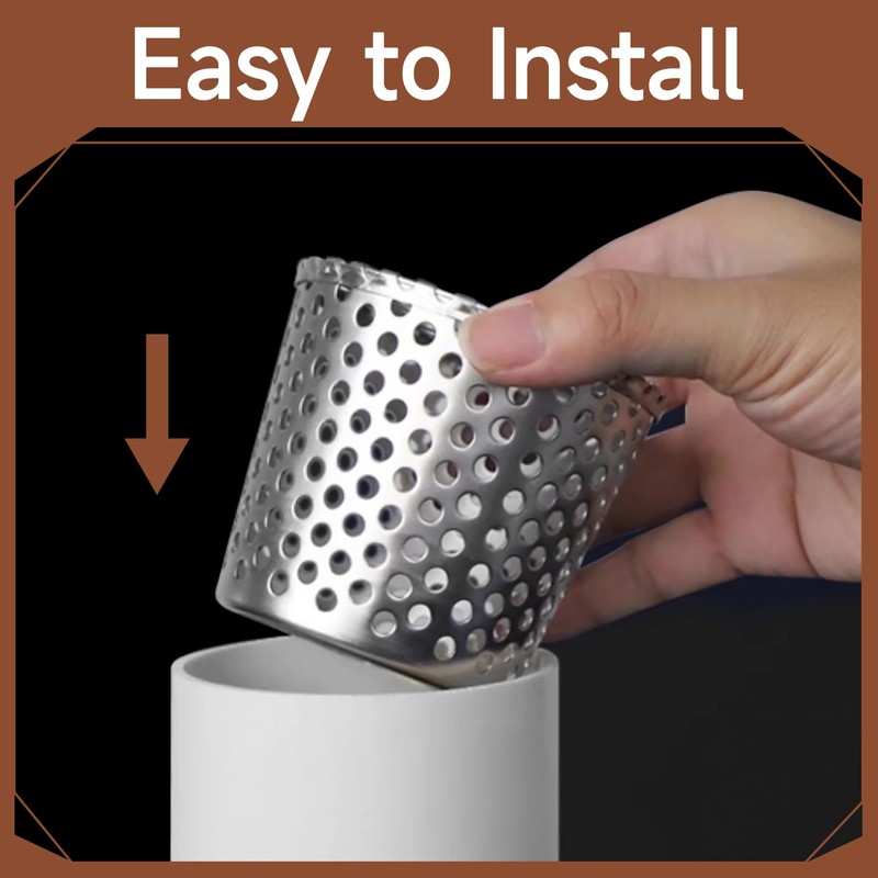 BJADE'S PVC Pipe Termination Cap,Stainless Steel Mesh Screen Vent Cover