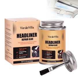 Headliner Repair Glue, Car Headliner Adhesive with Brush, Car Roof Liner Fabric Adhesive, Upholstery Glue for Cars,Headliner Repair Kit, Suitable for Automotive interiors, Fabric, Leather