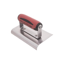 MARSHALLTOWN Curved Concrete Edger, 6 x 4 High Carbon Steel Blade, 5/8 Lip x 1/2 Radius, Made In The USA, 138D