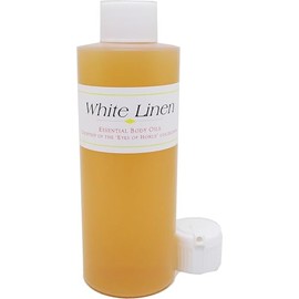 TCEShop White Linen - Type EL Scented Body Oil Fragrance [Flip Cap - Gold - 4 oz.] - ID#23225