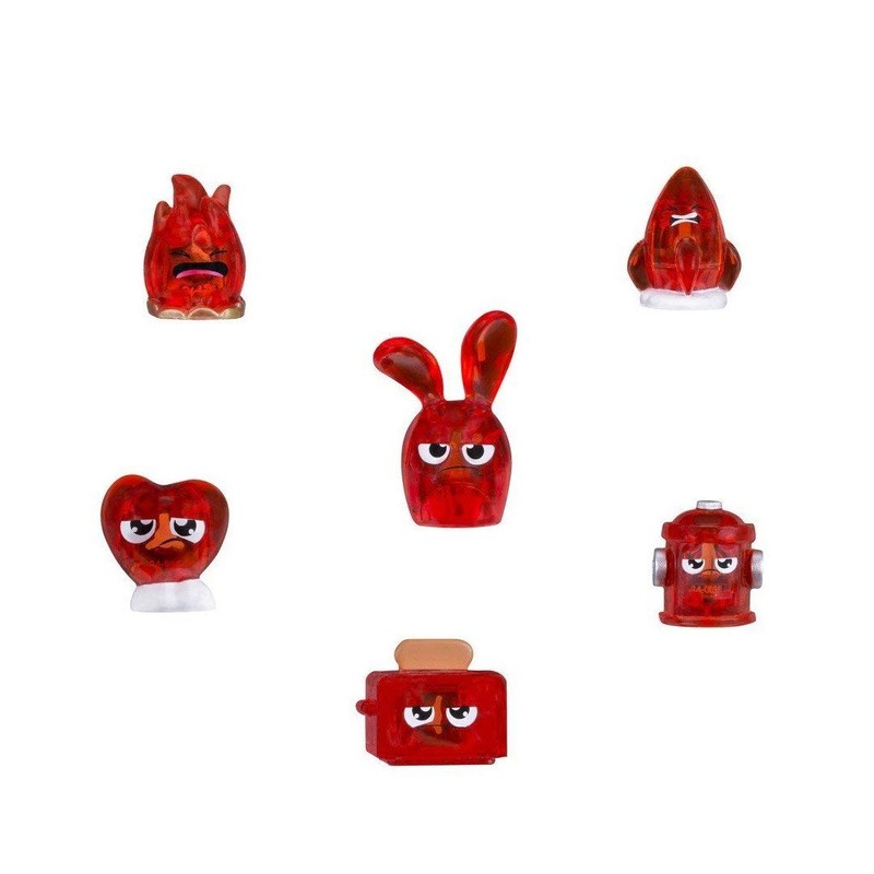 Hasbro Hanazuki B8444ES0 - Sammelschätze 6er-Pack Rot/Entschlossen