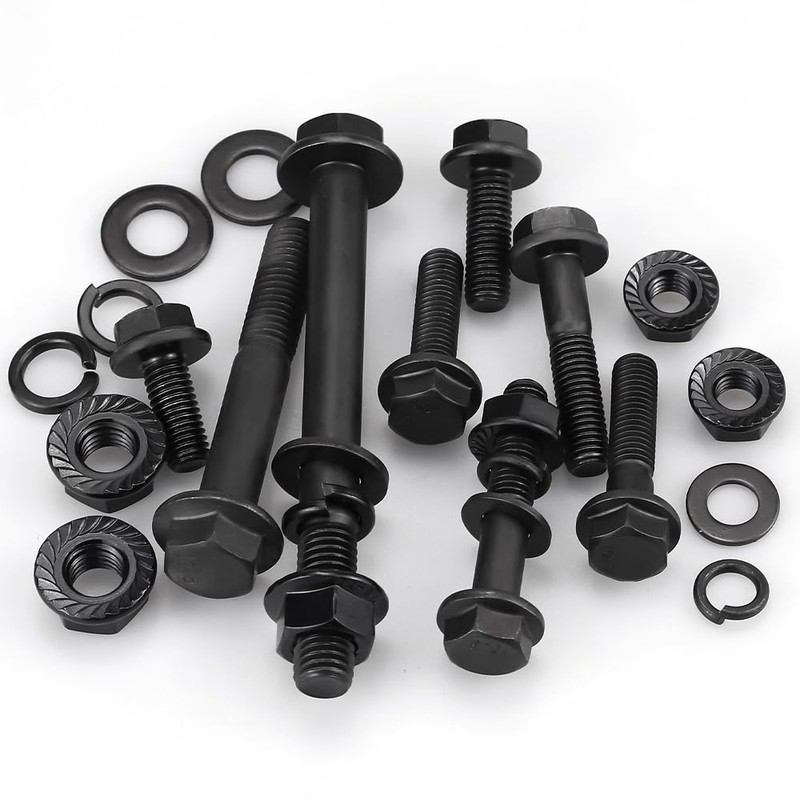 4 Sets M12-1.75 x 80mm Flange Hex Bolt with Flange