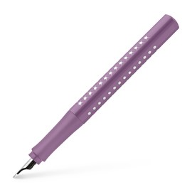 FABER-CASTELL Sparkle Fountain Pen, Nib Width F, Purple, 140880