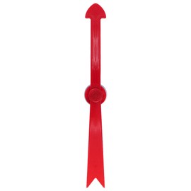 HOOJOJO Large Arrow Spinner, 11.8 in/30 cm, Red Plastic with Suction Cup, Spinners Game for Classroom Activities, Math Games Teacher Supplies, Teaching Tools for Elementary School, Party Board Games