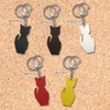 CLuaR Cat Charm Keychain Genuine Leather Made in Japan Key