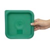 Hygiplas Square Green Lid to fit - 1.5/3.5Ltr