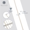 NKlaus Round Wick 1 Metre, 1.0 mm, 100% Pure Cotton