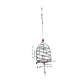 Mipcase 5pcs Small Stainless Steel Fishing Bait Trap Cage Durable Lure Holder for Catching Smelt Eels Crab Lobster and Assorted