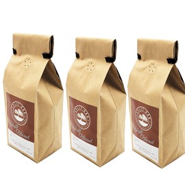 3 PACK Fall Blend Coffee hand roasted beans, complex and spicy with notes of nutmeg, cinnamon, and pumpkin spice by SPLIT OAK COFFEE ROASTERS Medium Roast Coffee