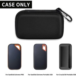 Hard Case Compatible with SanDisk Extreme PRO 500GB 1TB 2TB 4TB Portable External SSD. Carrying Travel Holder for Crucial X8 Solid State Drive (Box Only)