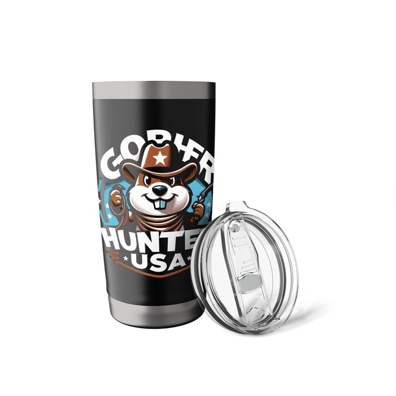 Gopher Hunter USA Gopher Hunting Trap Stainless Steel Insulated Tumbler