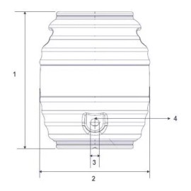 ARCO 4 Pack Vitrolero Dispensador De Bebidas De 11 Litros