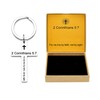 BAORIVER Cross Keychains Christian Jewelry - 2 Corinthians 5:7 Holy