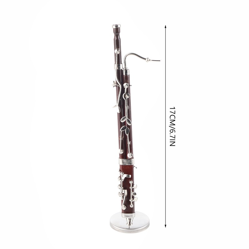 Basson Ornaments Miniature Decoration Mini Musical Instrument Model Gift Craft