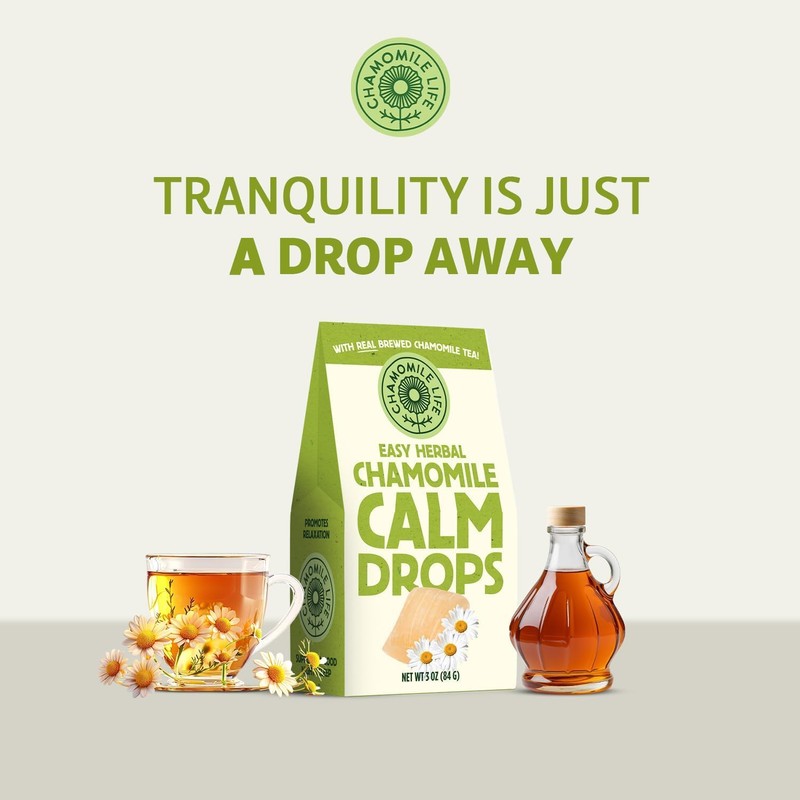 Easy Herbal Chamomile Calm Drops - Low-Calorie Hard Candy with