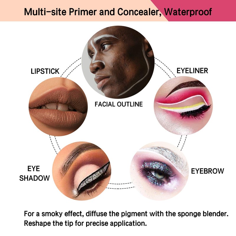 LOKFAR 2 Pack Matte Eyeshadow Primer for Oily Lids Medium