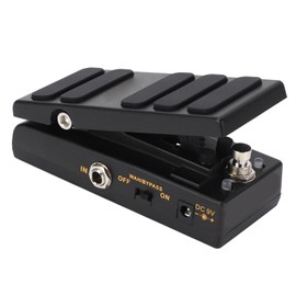 WahWah Pedal Bypass Effect 2in1 Electric Guitar Parts Musical Instrument Accessories(Black )