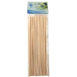 100 x SKEWERS IN BAMBOO (CARDED) Size 250mm / 10"