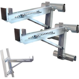 Yzzwer Ladder Jacks Bracket Extension - Adjustable Extension Scaffold Ladder Jack 2 Pack for Working 20 inch Stage